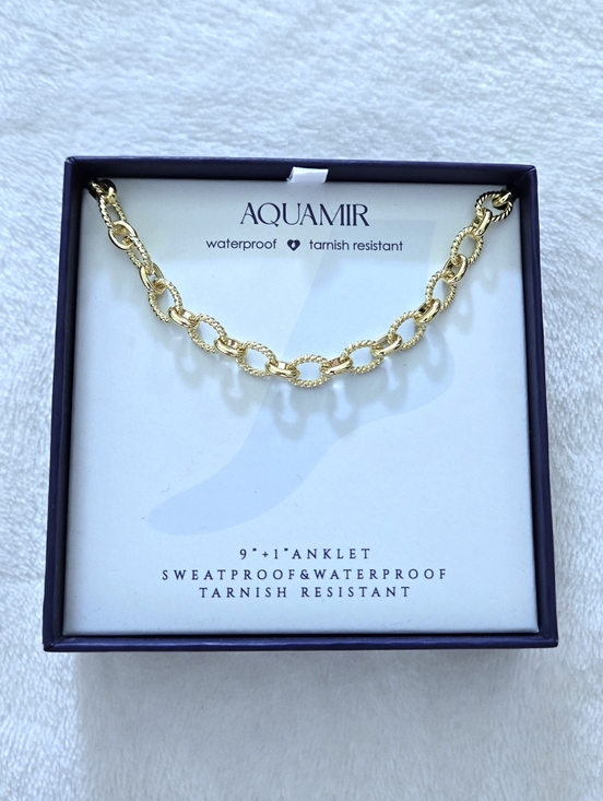 Aquamir Jewelry - Aquamir Waterproof Gold💛 Oval Link Chain⛓️ Bracelet - NIB
